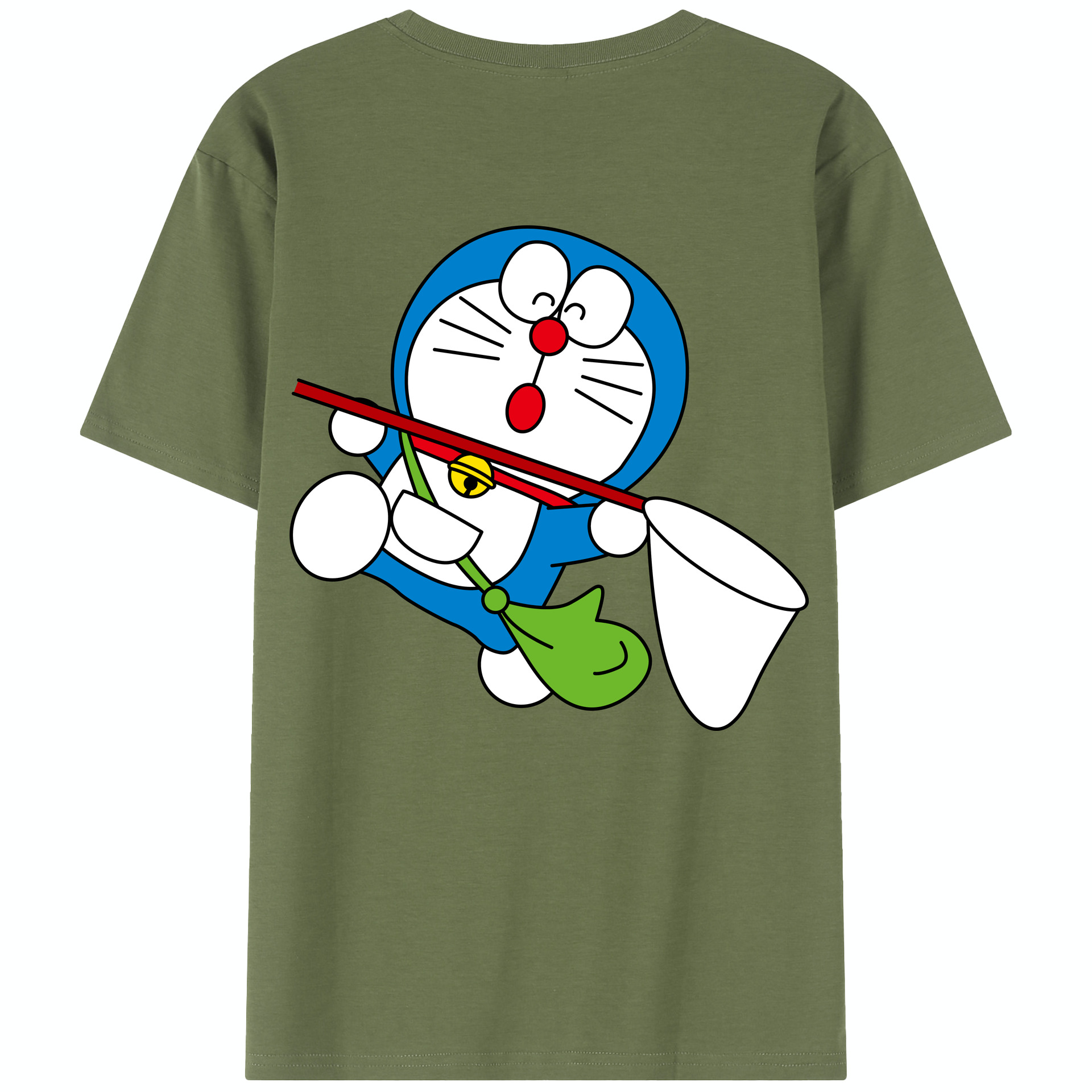 （画像用） ドラえもん Doraemon 綿100％半袖Tシャツ（背面プリント）